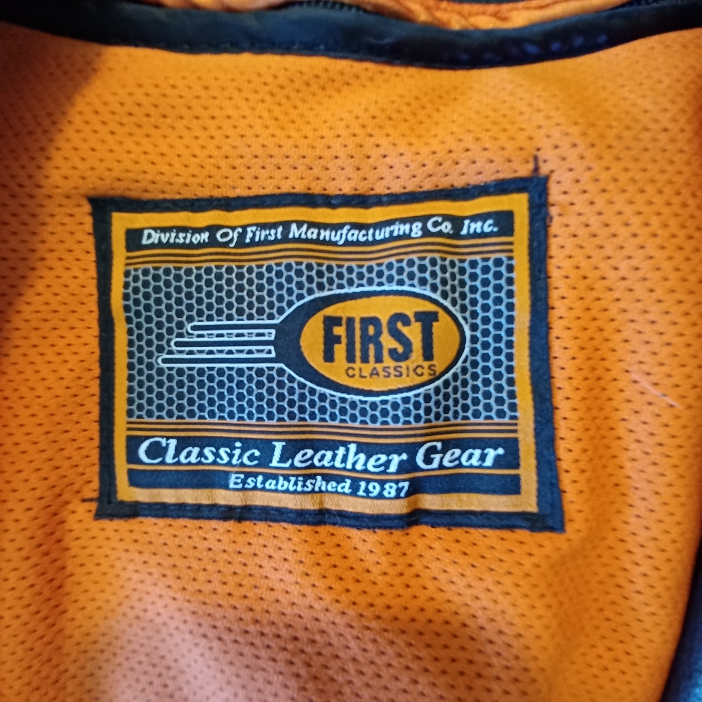 First Classics 100% Leather Traditional Gear Jacket L… - Gem